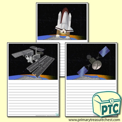 Space Themed Writing Activity Worksheet