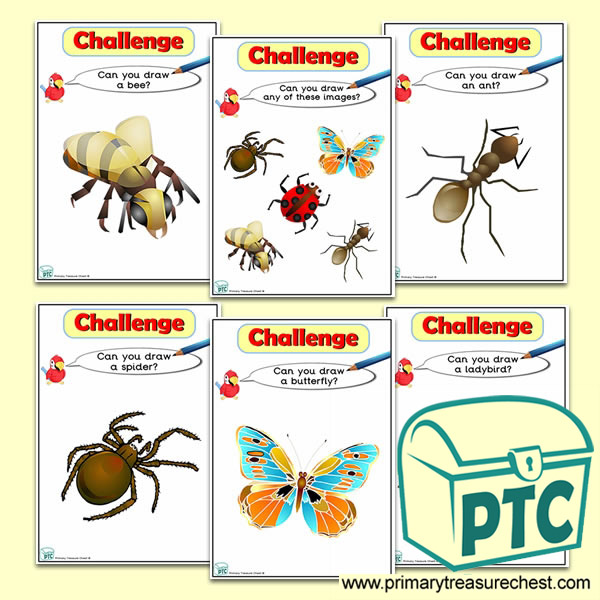 Minibeasts Themed ICT Challenge Cards