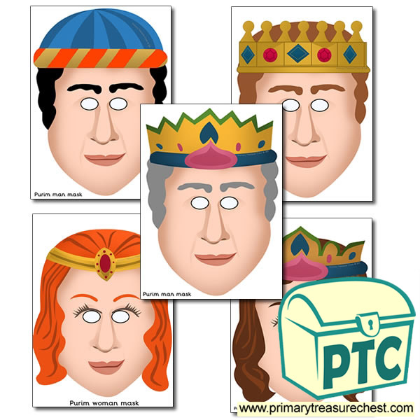 Purim Themed Role Play Masks