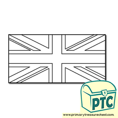 British Flag Colouring sheet
