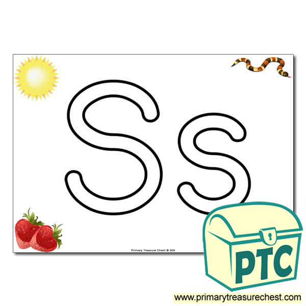  'Ss' Upper and Lowercase Bubble Letters A4 Poster, containing high quality, realistic images
