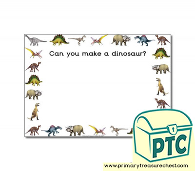Dinosaur Themed Topic Playdough Mats
