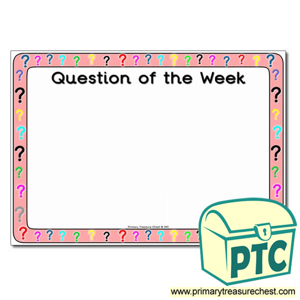 Question of the Week Poster