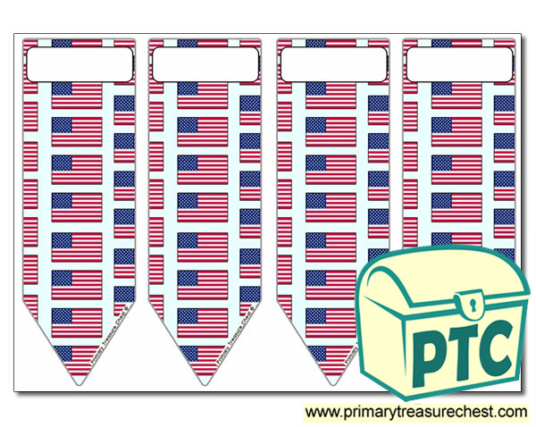 American Flag Bookmarks