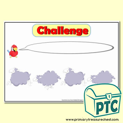 Sheep Number Line Challenge Poster - Serenity the Sweet Dreams Resources