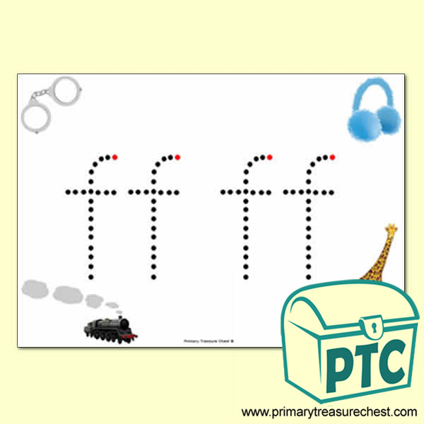 'ff' Double Letter Formation Activity - Join the Dots 