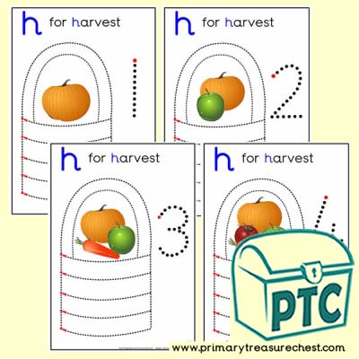 Harvest Themed Numeracy and Pencil Control