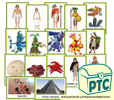 Aztecs Themed Flashcards
