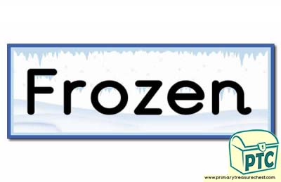 'Frozen' Display Heading/ Classroom Banner