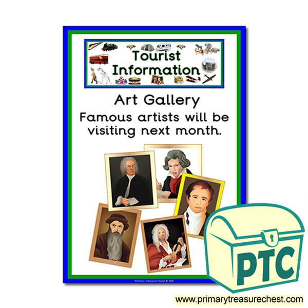 Tourist Information Art Gallery Themed Poster