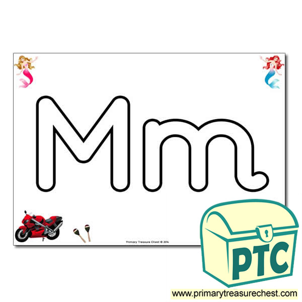  'Mm' Upper and Lowercase Bubble Letters A4 Poster, containing high quality, realistic images