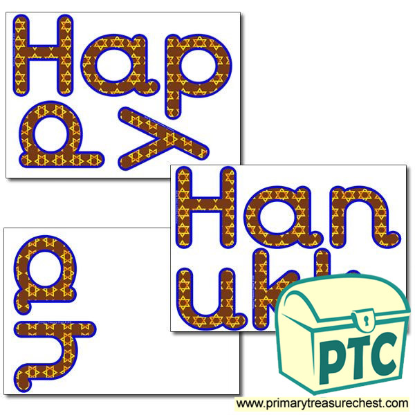 'Happy Hanukkah' Display Letters