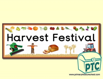 'Harvest Festival' Display Heading/ Classroom Banner