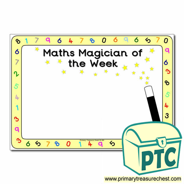 Maths Magician of the Week Poster