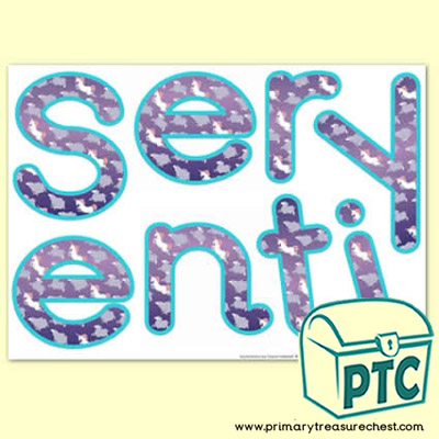 'Serenity' Display Letters