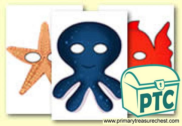 Under the Sea Role Play Masks