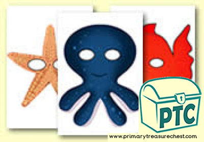 Under the Sea Role Play Masks