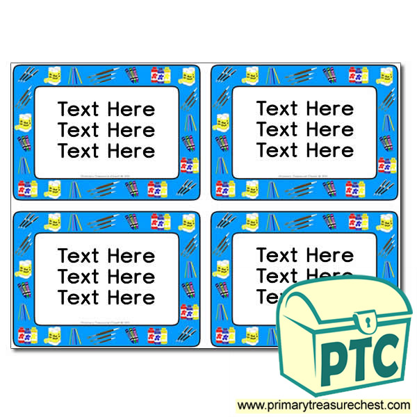 Classroom equipment Themed Pupil / Work Book Labels