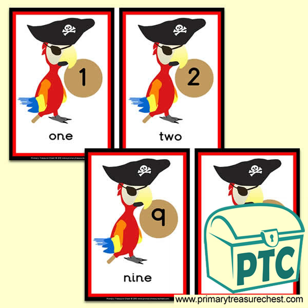 Pirate parrot  Number Line 1-10