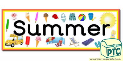 'Summer' Display Heading/Banner