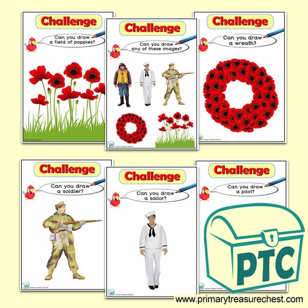 Remembrance Day Themed ICT Challenge Cards