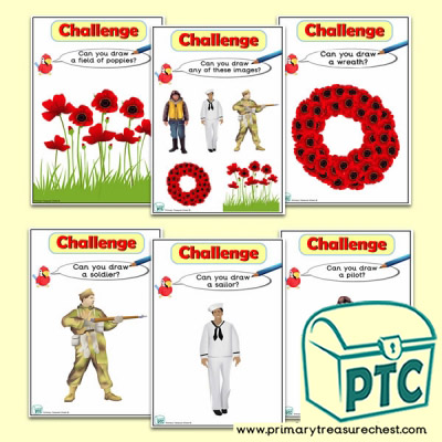 Remembrance Day Themed ICT Challenge Cards