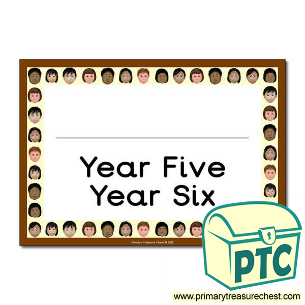 Year Five Year Six Classroom Door Sign