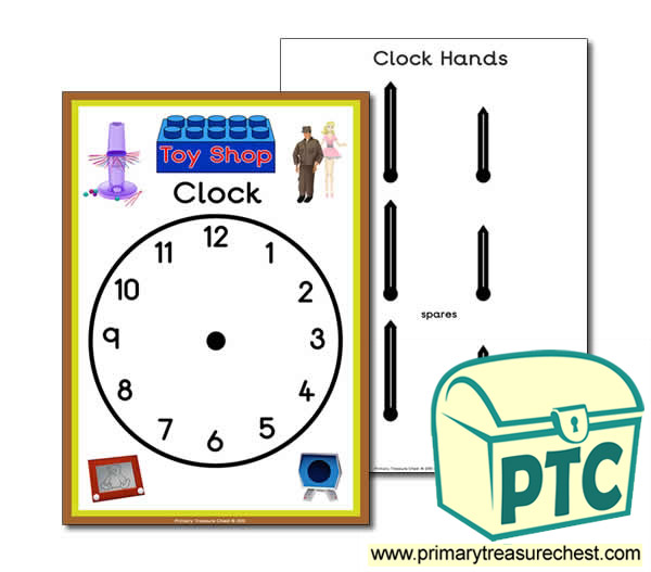 1960s Toy Shop Role Play Clock