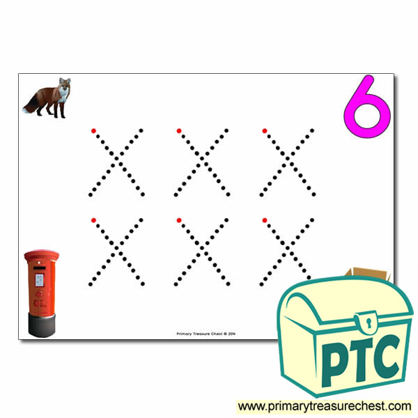 'x' Lowercase Letter Formation Activity - Join the Dots 