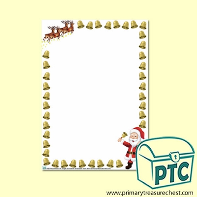 Christmas Eve Jingle Page Border/Writing Frame (no lines)