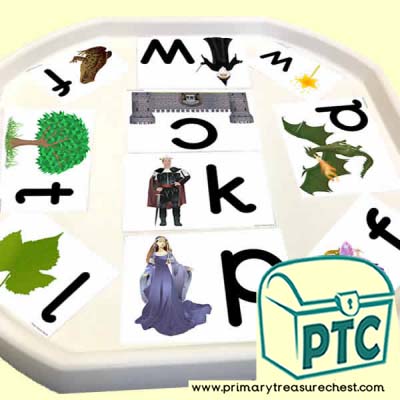 Forest – Fairy Tales, Castles, Dragons & Princesses Themed Phonics Tuff Tray Cards