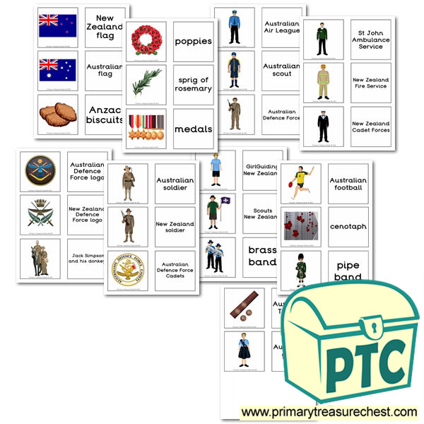 Anzac Day Matching Cards