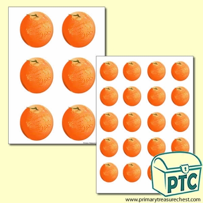 Oranges Themed Big and Small Sheets