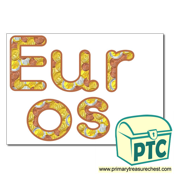 Display Letters 'Money' with Euro Coins