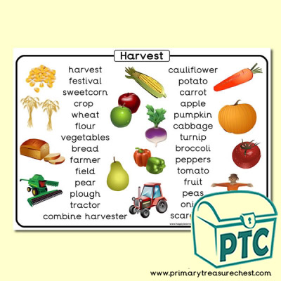 'Harvest' Wordmat