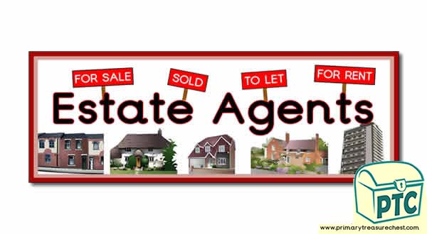 'Estate Agents' Display Heading/ Classroom Banner