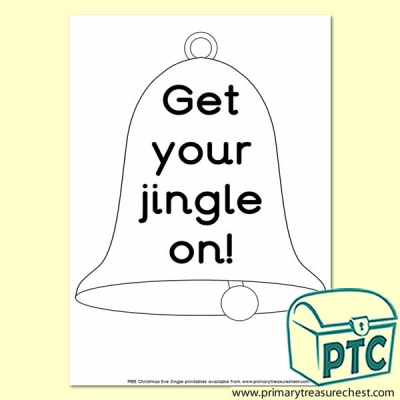 Get your jingle on! Bell Themed Colouring Sheet