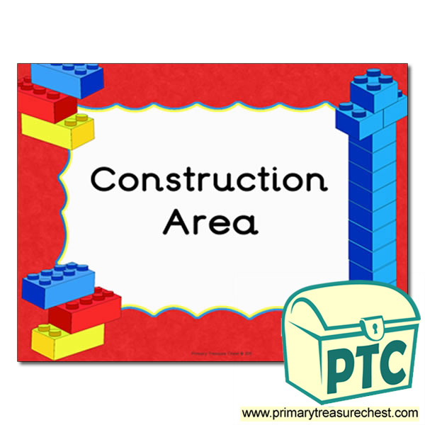 Construction area Classroom sign
