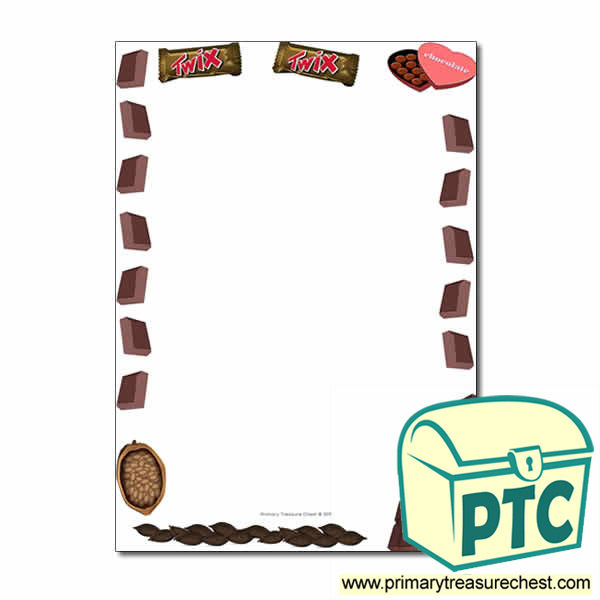 Chocolate Themed Page Borders/Writing Frames (no lines)
