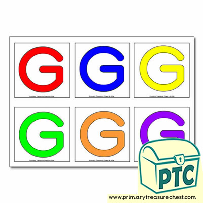 Letter 'G' Hunt / Matching Cards