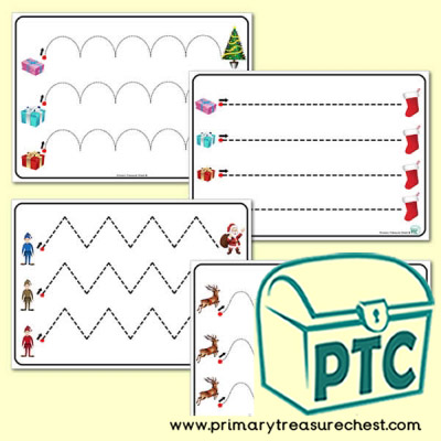 Christmas Pre-Writing Patterns Activity