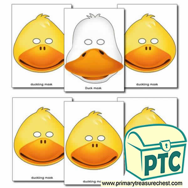 5 Little Ducks Role Play Masks