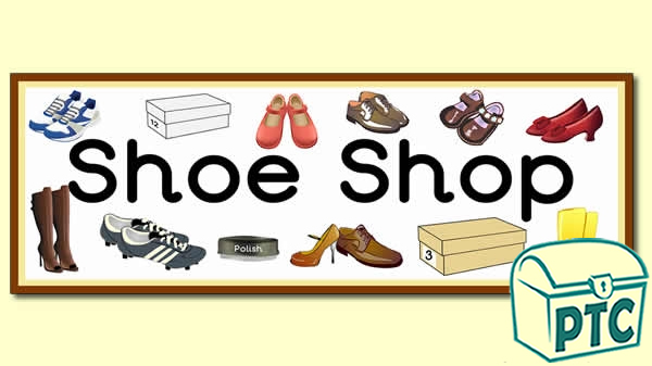 'Shoe Shop' Display Heading/ Classroom Banner