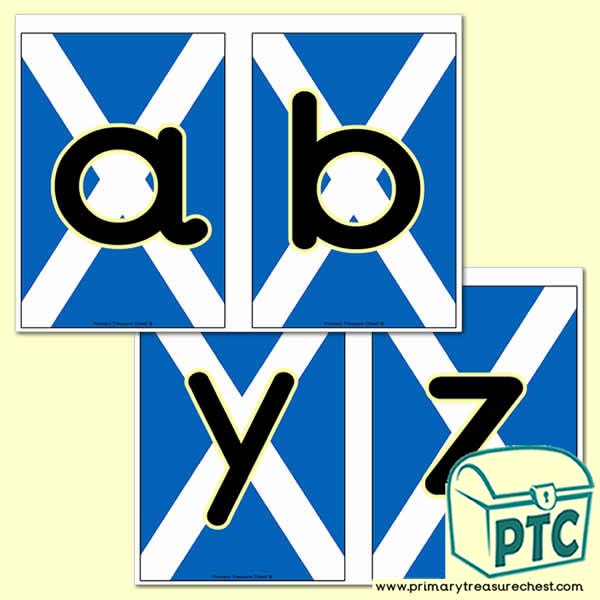 Scottish Flag Themed Bookmarks