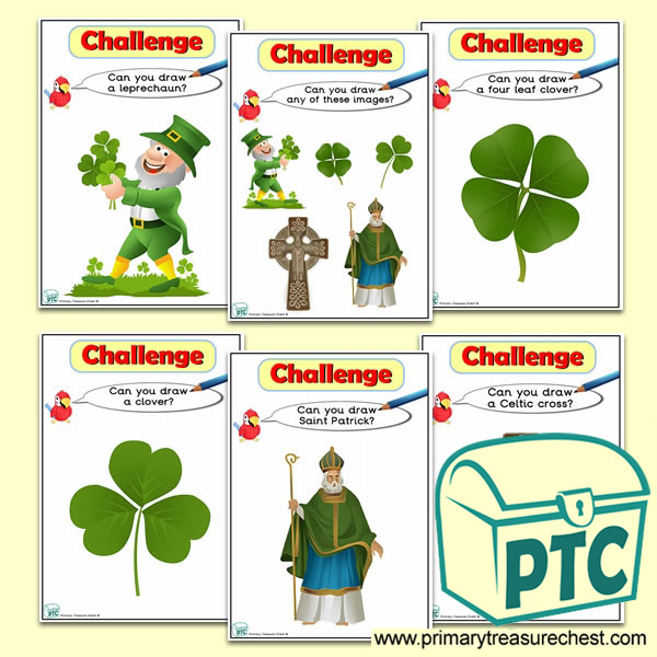 St Patrick's Themed ICT Challenge Cards