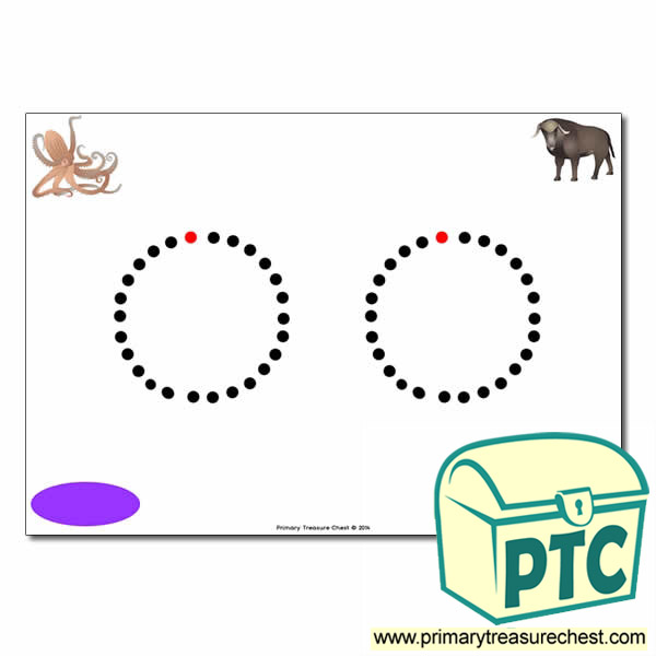 'o' Lowercase Letter Formation Activity - Join the Dots 