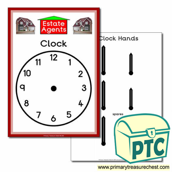 Estate Agents Role Play Clock