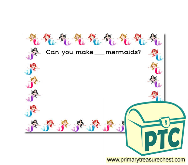 Mermaid Themed Playdough Mat