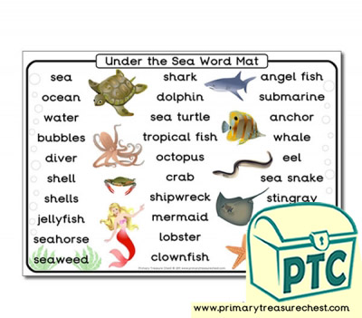 Under the Sea Themed Word Mat