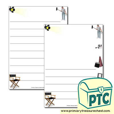 Film Studio Themed Page Border/Writing Frame (wide lines)